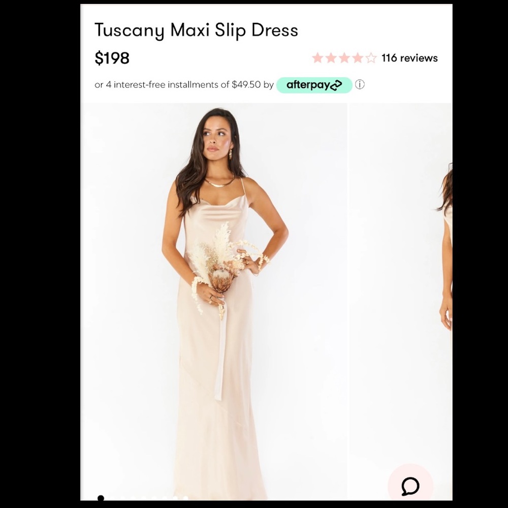Tuscany Maxi Slip Dress XL only worn once!